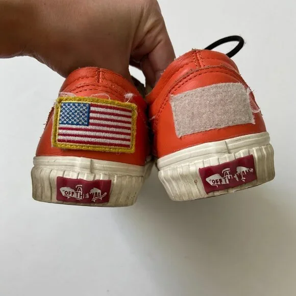 Vans X NASA Old Skool Space Voyager Orange Lace Up Low Top Sneaker Shoes SZ 7.5 - Picture 4 of 12